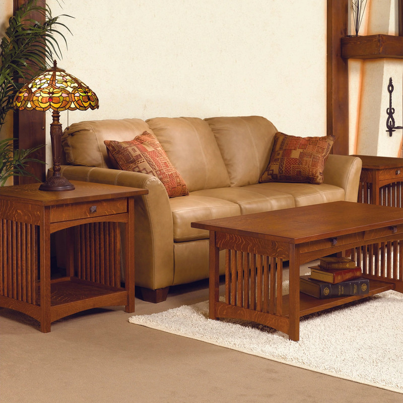 Woodworking Project Paper Plan to Build Mission Coffee and End Table